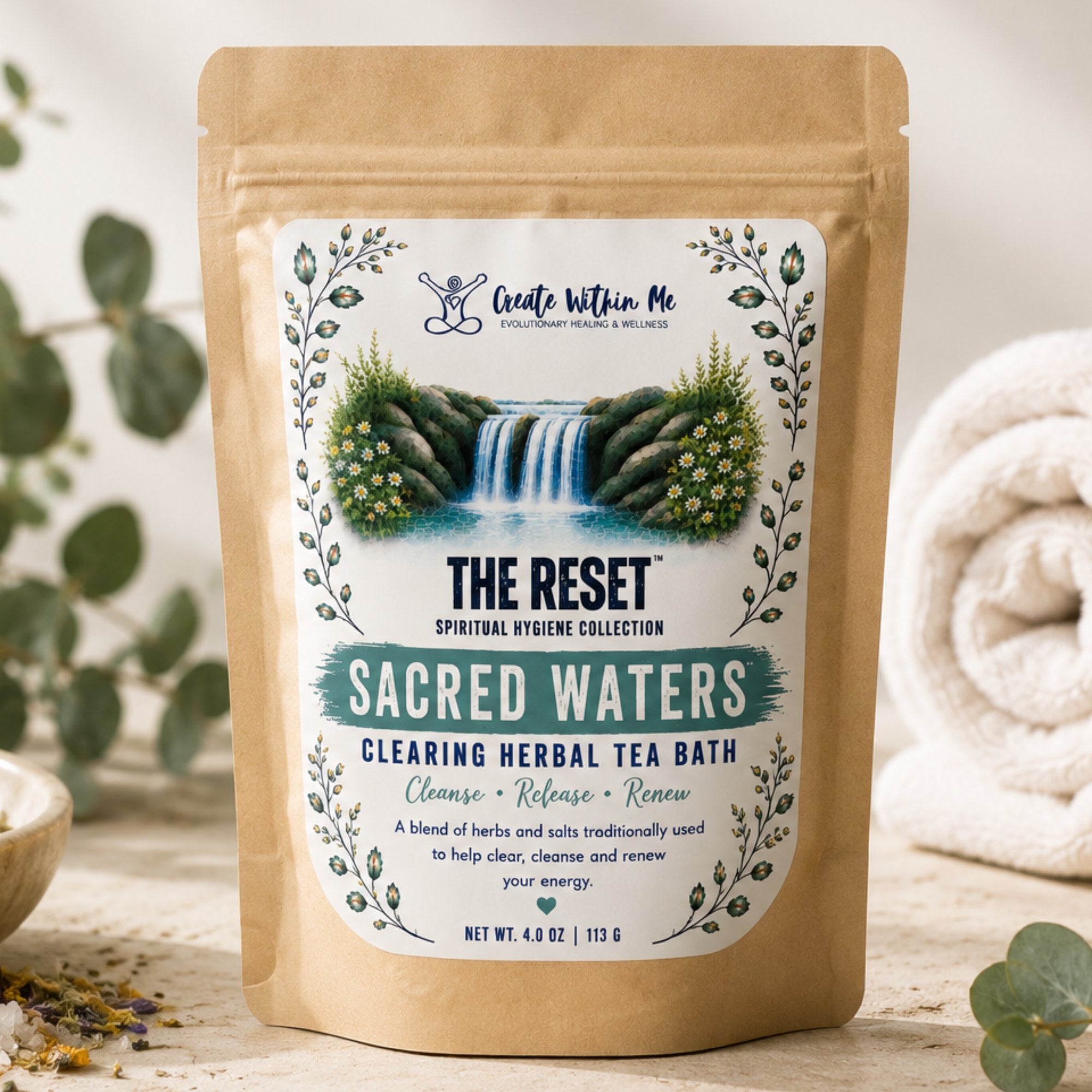Sacred Waters Clearing Herbal Tea Bath